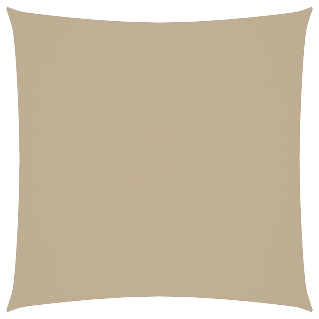 vidaXL toldo de vela cuadrado tela oxford beige 3,6x3,6 m