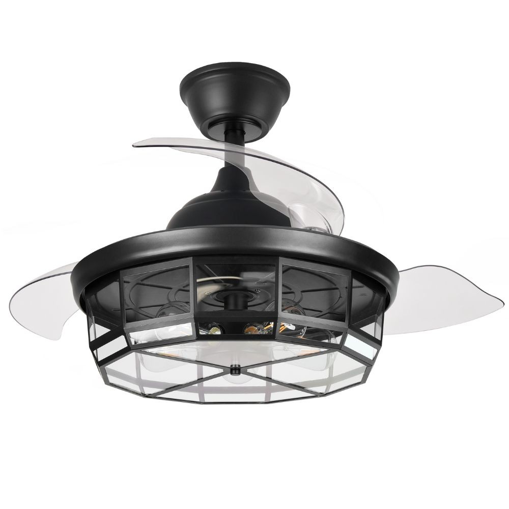 Ventilador de techo "tornado" con control remoto 5xE27 (32w motor dc 45db)