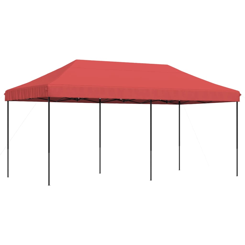 vidaXL tienda de fiesta plegable pop-up burdeos 580x292x315 cm