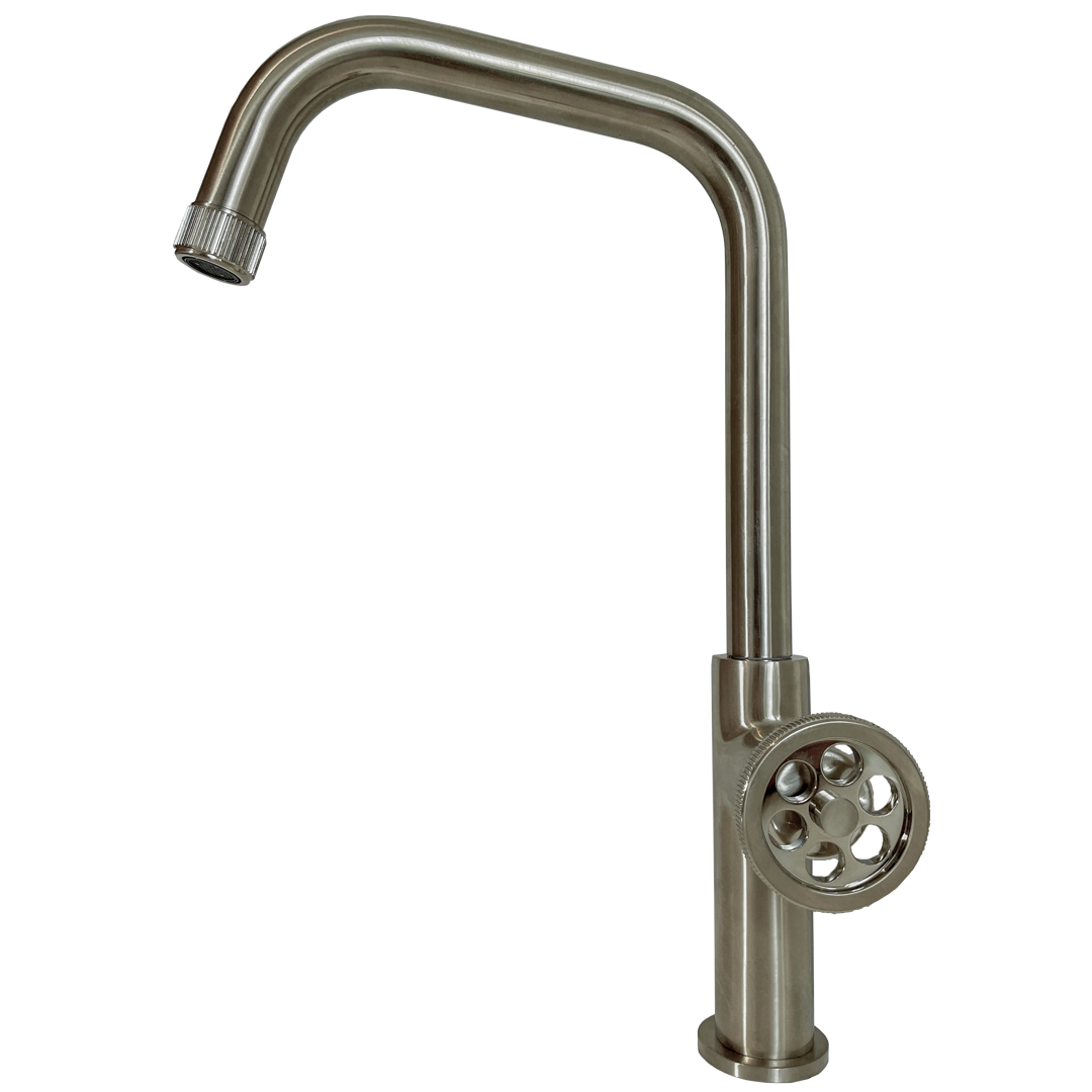 Indus mezclador para fregadero estilo acero inoxidable