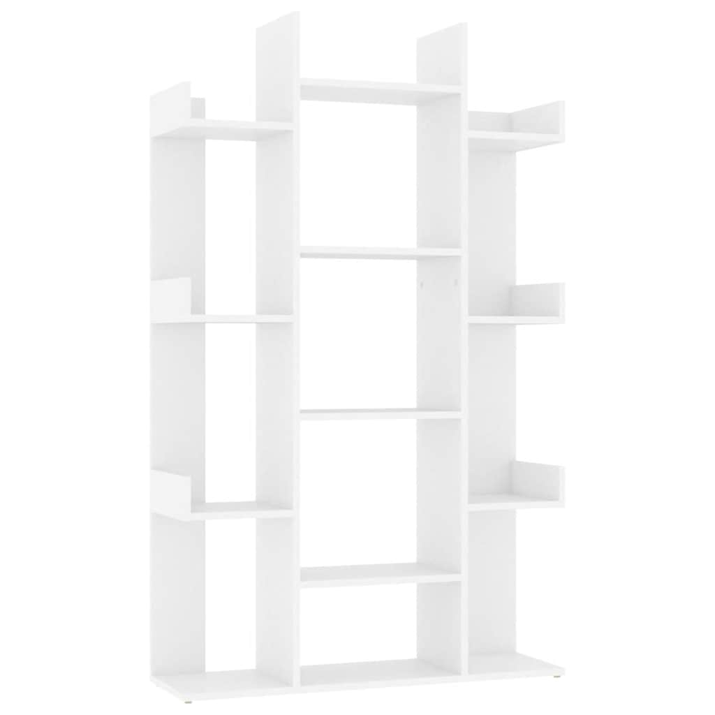 vidaXL estantería librería madera contrachapada blanco 86x25,5x140 cm
