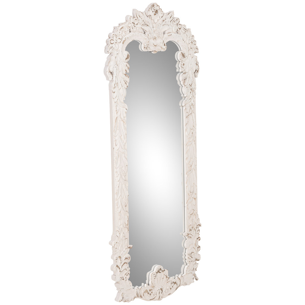 Espejo de madera blanco 66x3x154 cm