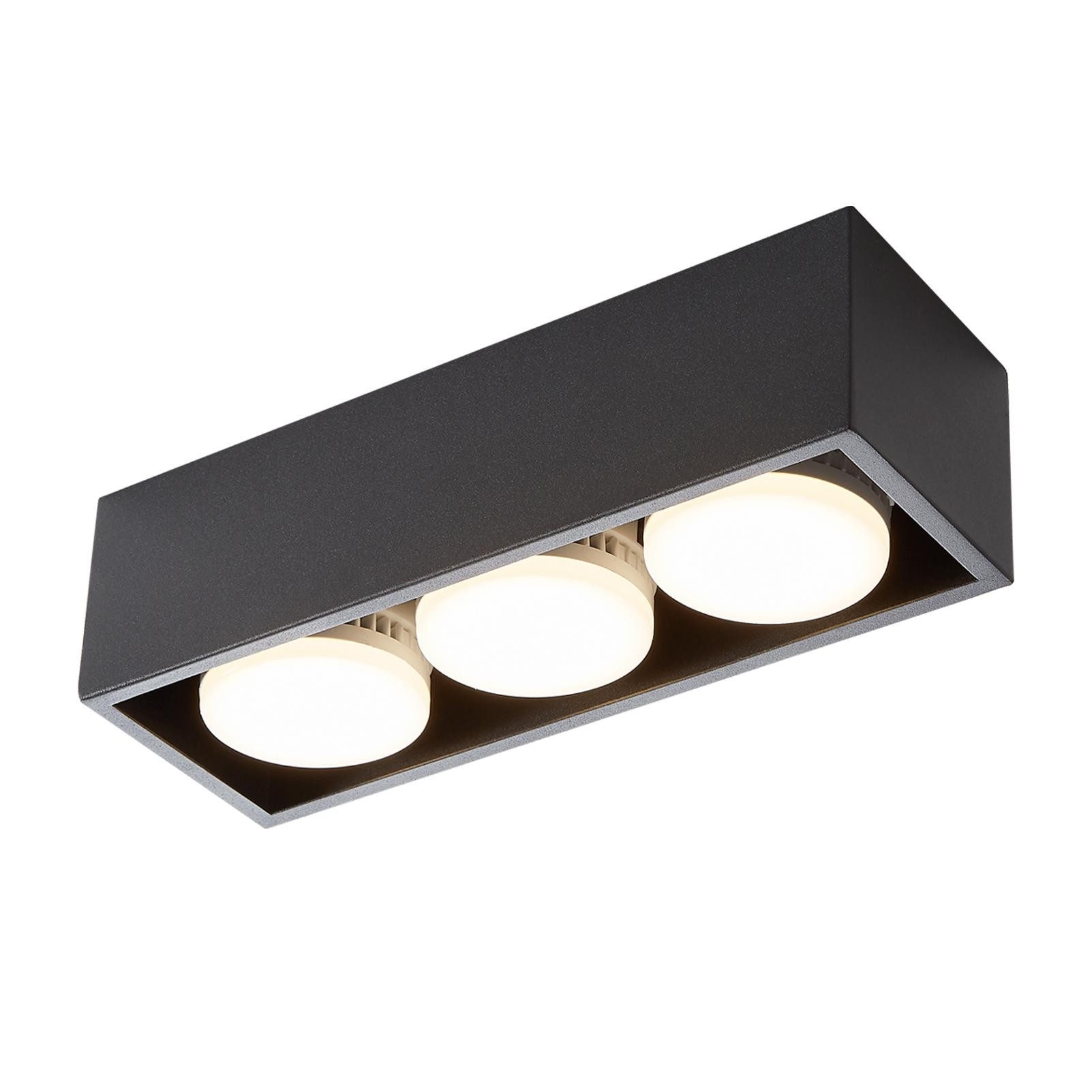 Nettlfe lámpara de techo LED negro 30x10