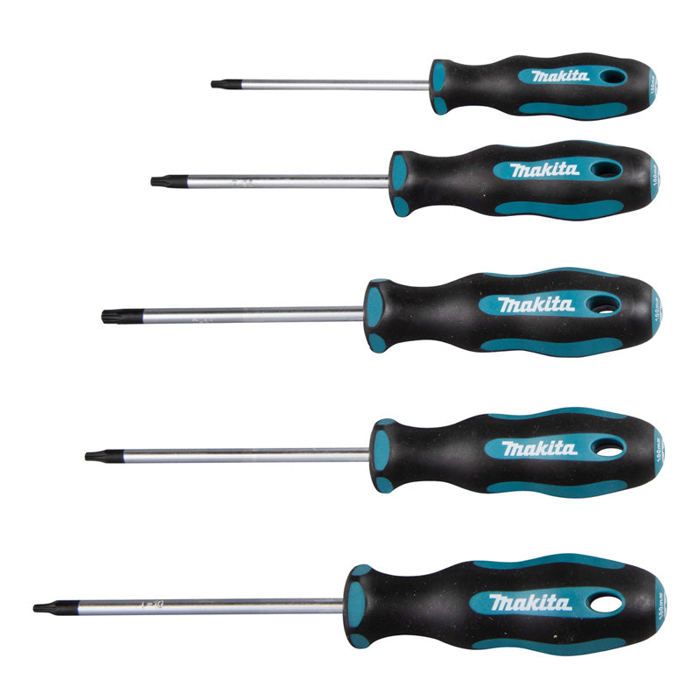 Juego de 5 destornilladores torx - Makita e-10534
