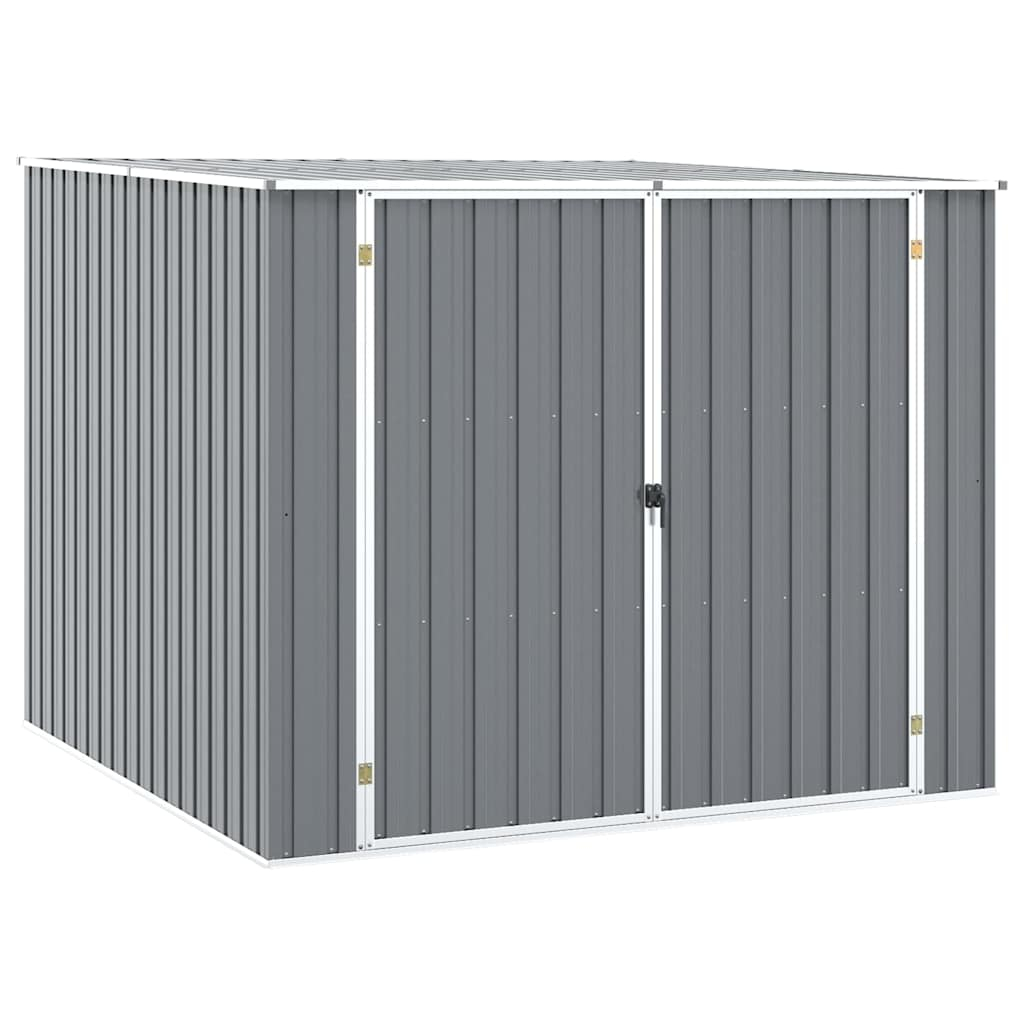 vidaXL cobertizo de jardín acero galvanizado gris 195x198x159 cm