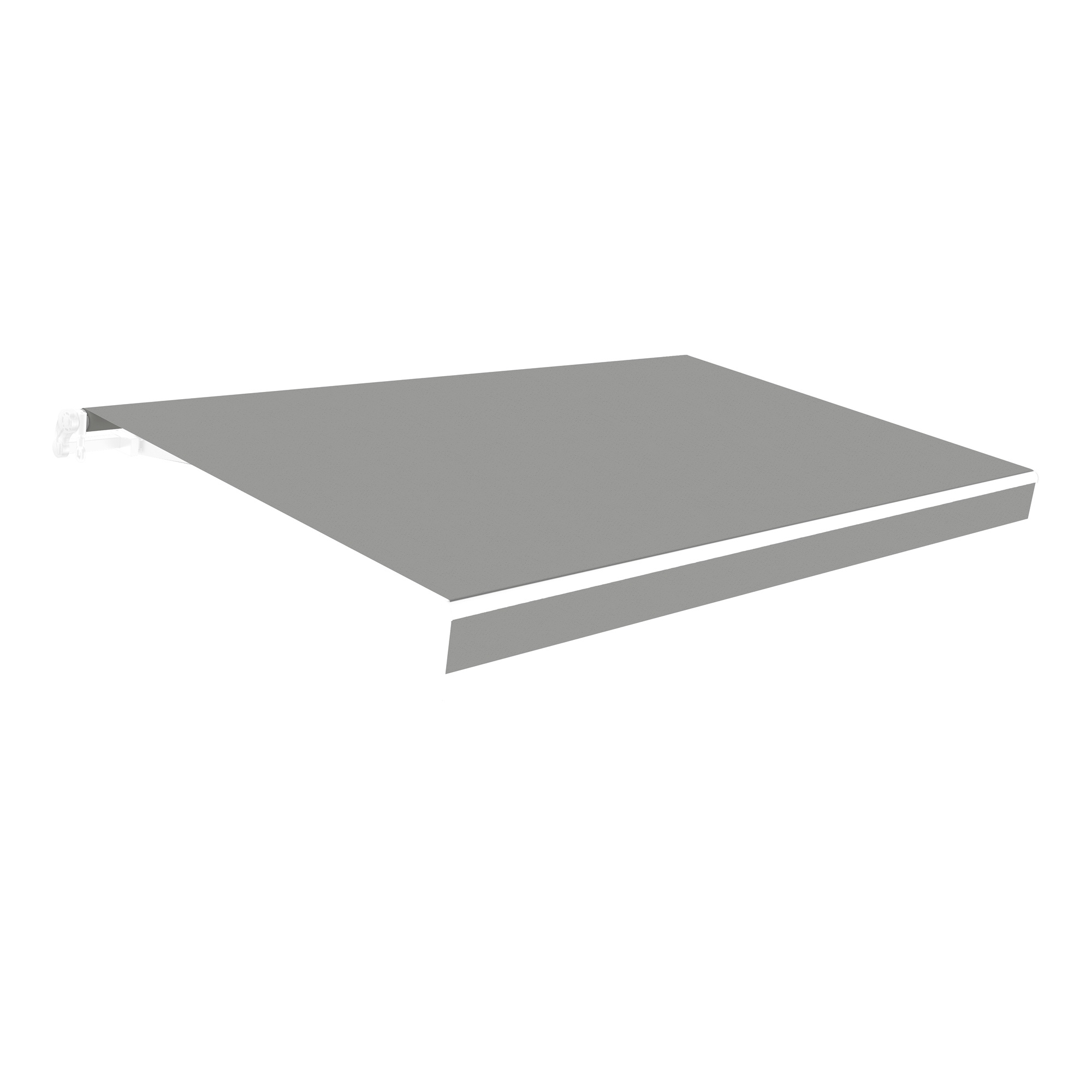 Lona para toldos 4x2,5 – gris poliéster 383x250cm – protección uv