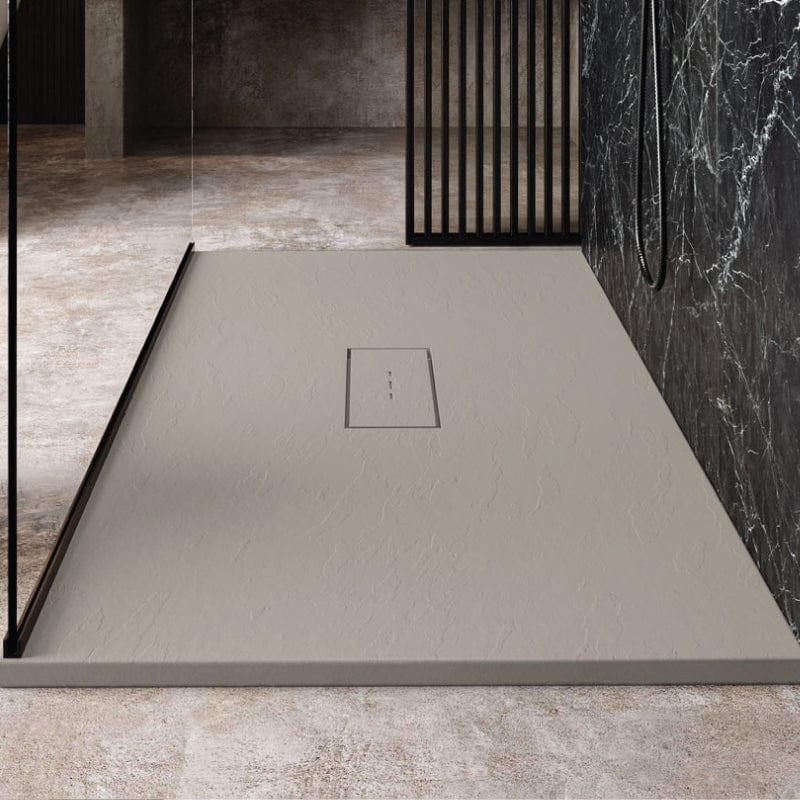 Plato de ducha resina vic gris 90x100 cm rejilla color