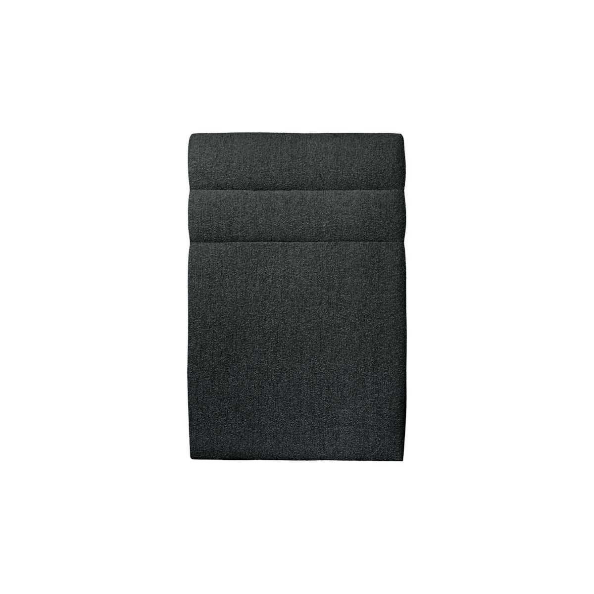 Cabecero 90 cm lines - tejido rizado negra - negro