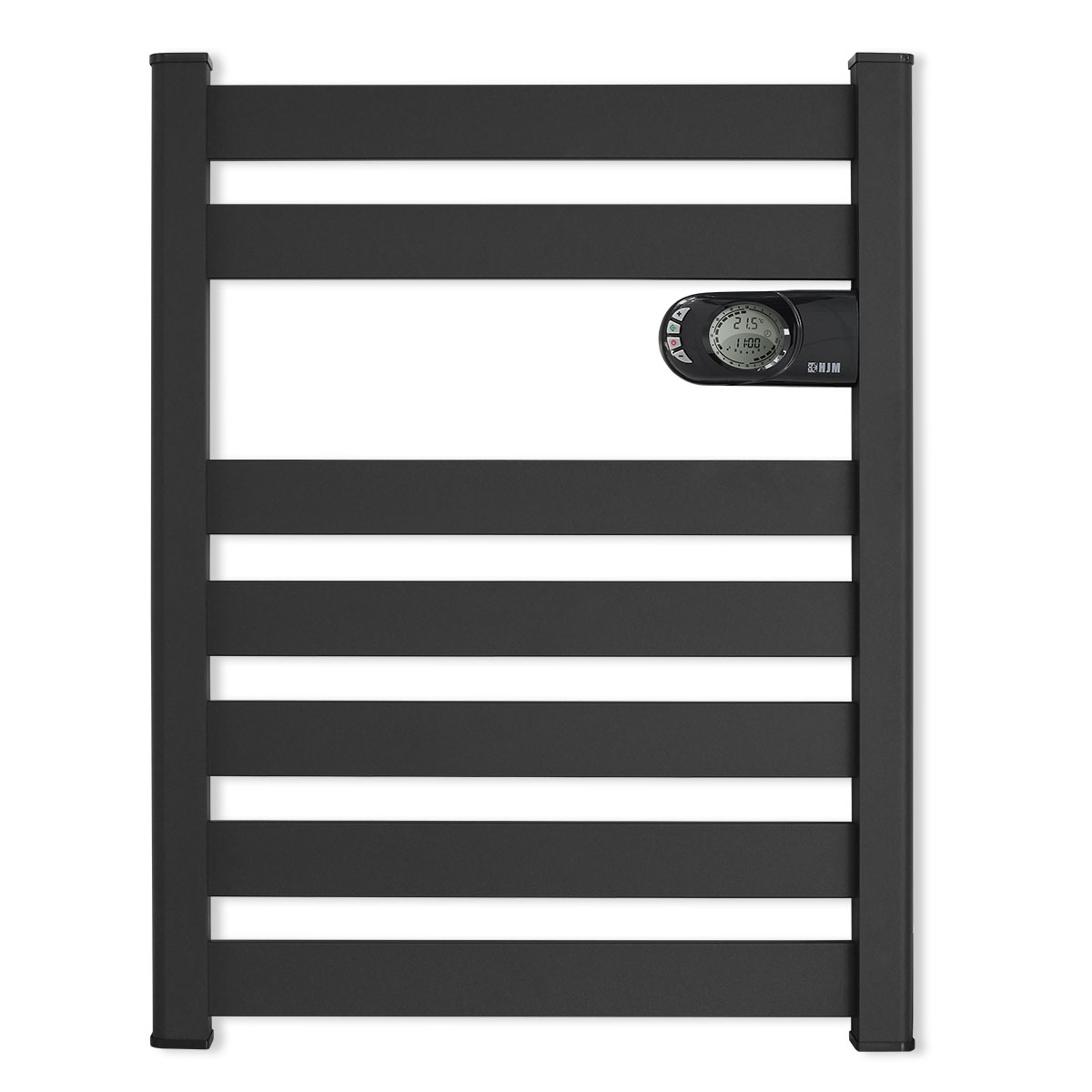 Radiador secatoallas eléctrico de bajo consumo Zinnia (500w) - negro HJM