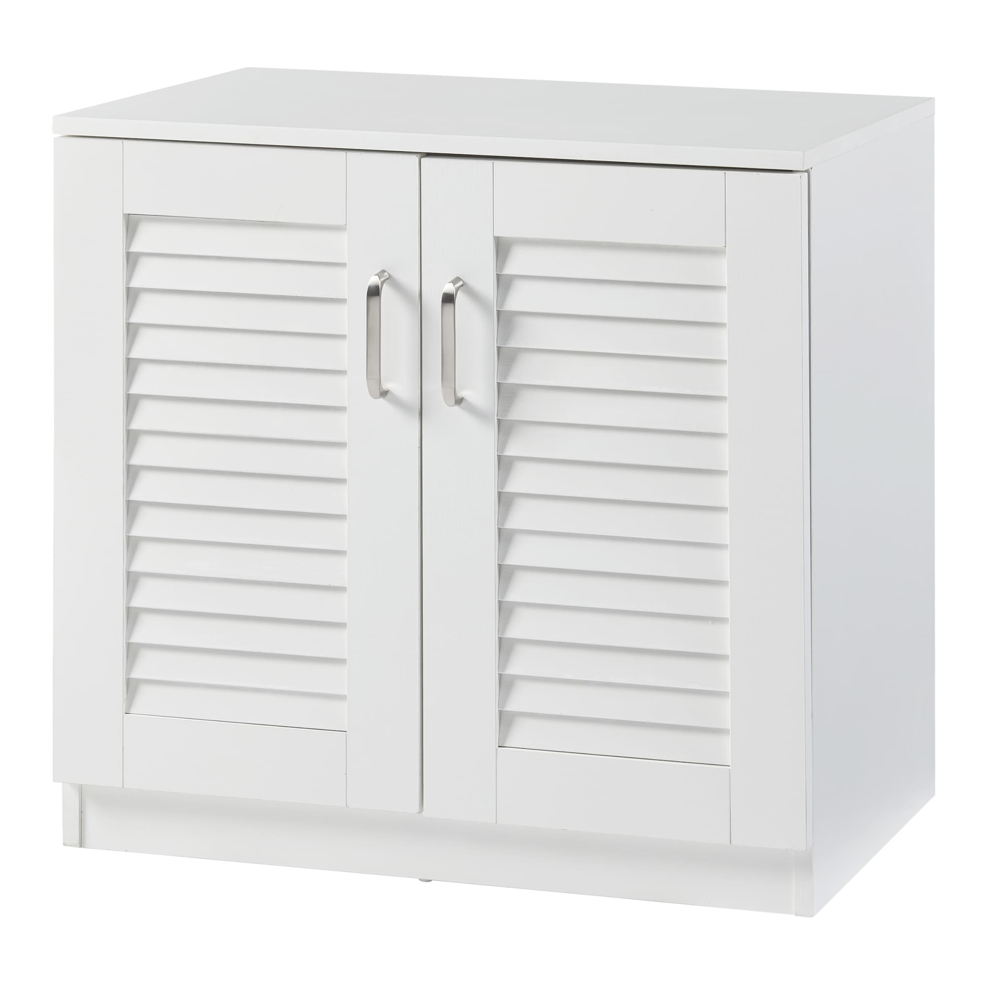 Mueble zapatero løten 3 compartimentos para 6 pares 62x63x36 cm - blanco