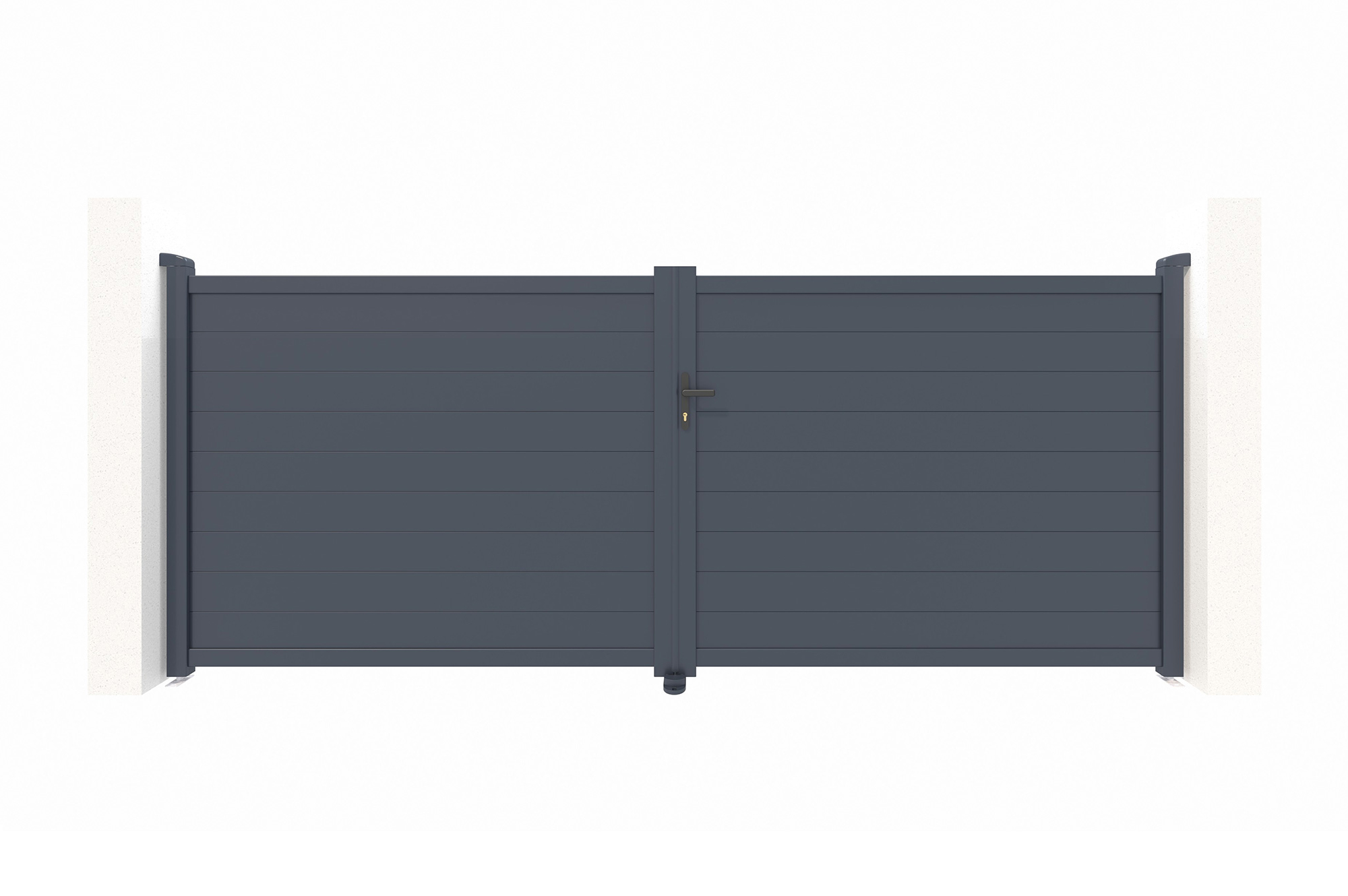 Pack puerta batiente automática eiger 4m h.160cm + motor tanker b250