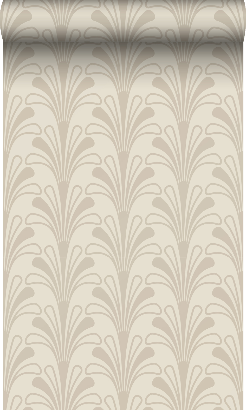 Origin papel pintado arte deco beige arena 50 x 900 cm