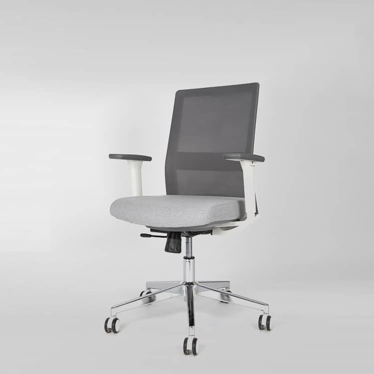 Silla de escritorio euromof niza | white edition profesional