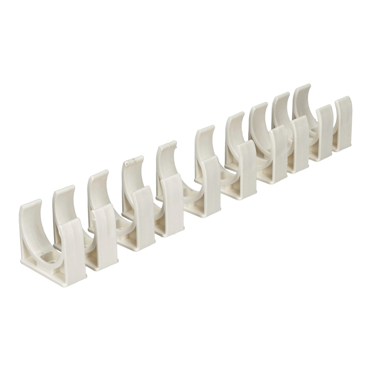 10x grapa de sujeción para tubo de cables blanco diámetro 32 mm