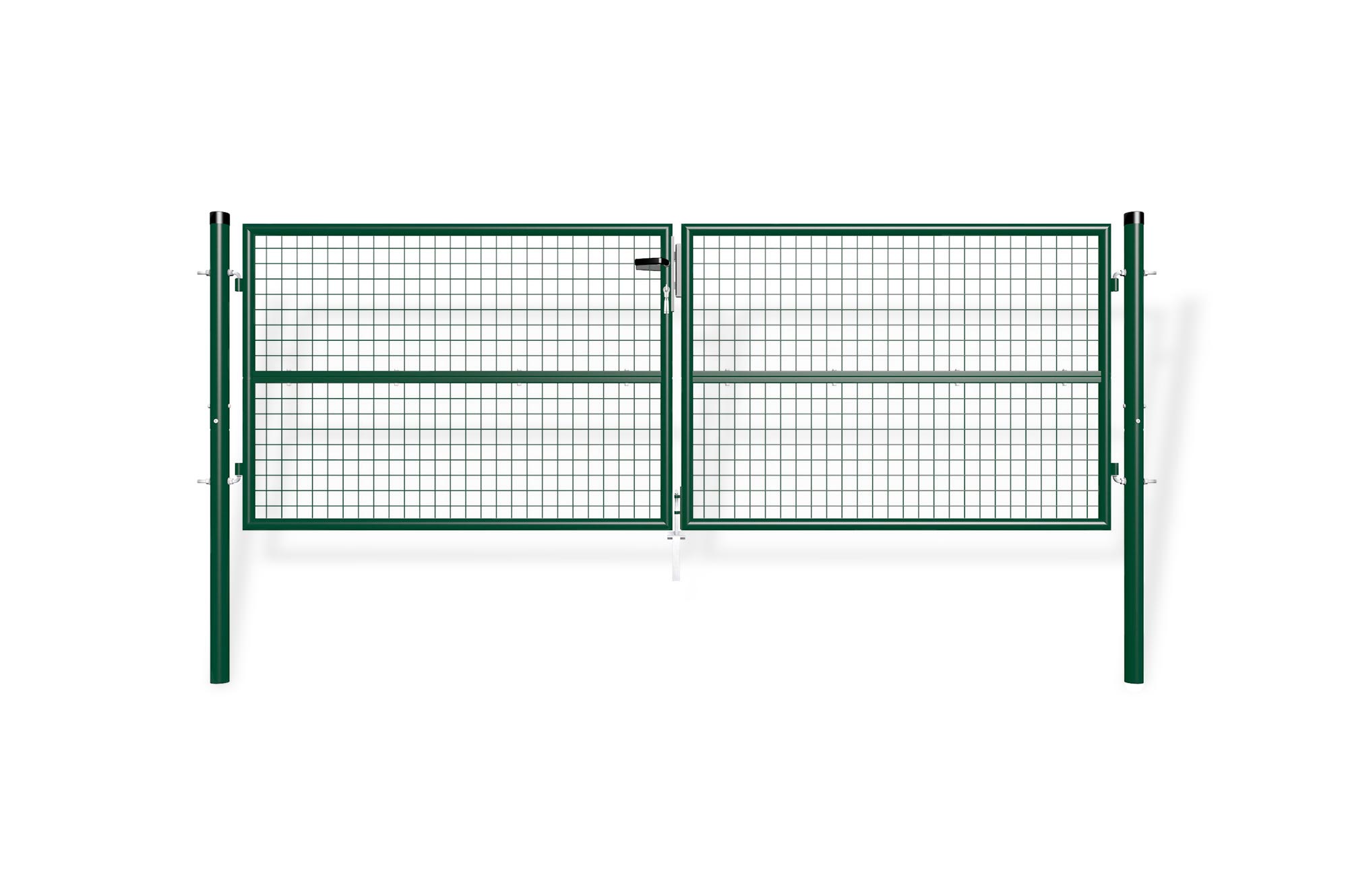 Puerta batiente de malla metálica 3m oLGa a.100cm verde
