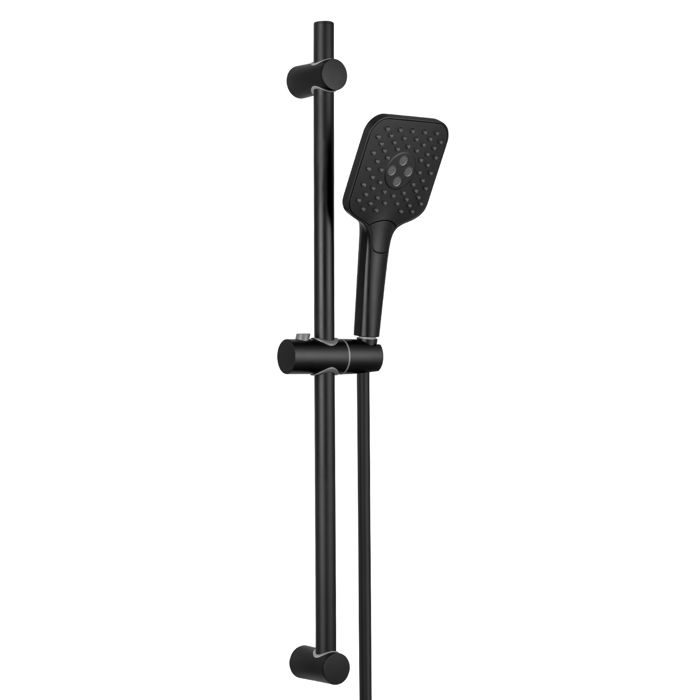 Barra de ducha - sofetiy max - negro - acero inoxidable - 3 modos - flexibl