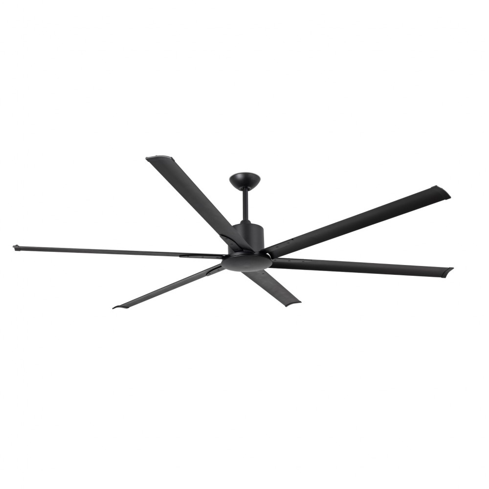 Ventilador de techo negro opaco de acero ø2130 mm 6 palas