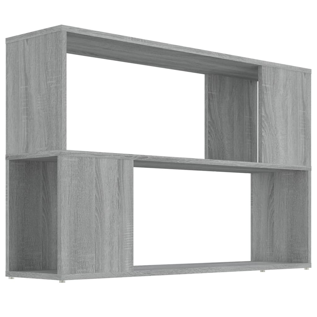 vidaXL estantería de madera contrachapada gris sonoma 100x24x63 cm