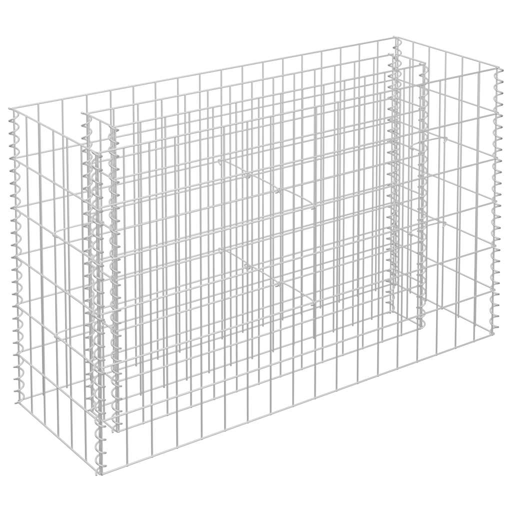 vidaXL arriate de gaviones de acero galvanizado 90x30x60 cm
