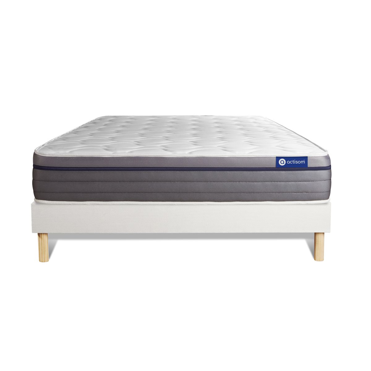 Pack colchón actilatex zen 135x190cm + somier multiláminas, látex y espuma
