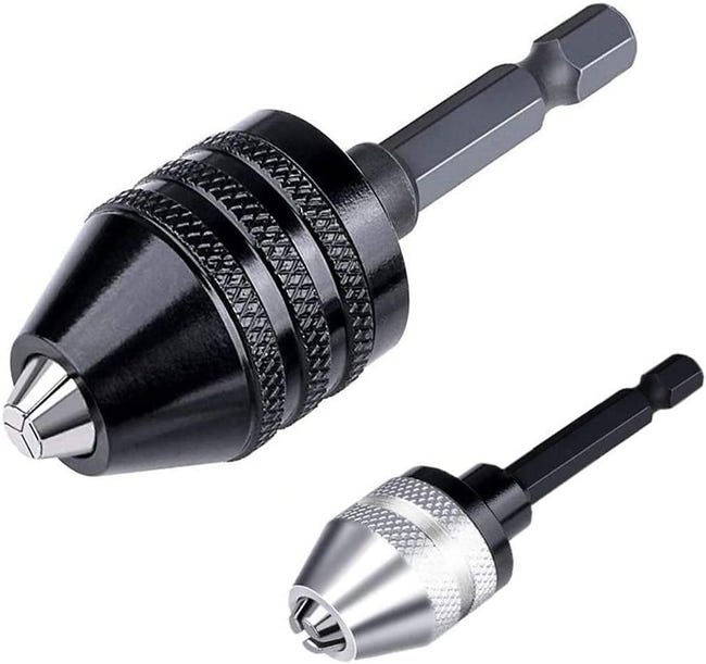 Adaptador cambio rápido 0,3-6,5mm hexagonal 1/4