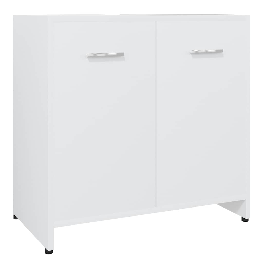 vidaXL armario de baño madera contrachapada blanco 60x33x61 cm