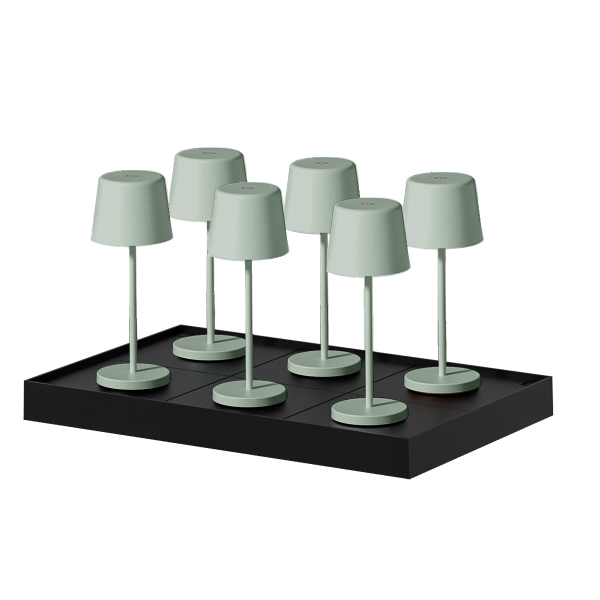 Juego de 6 lámparas de mesa con base h22cm kelly mini