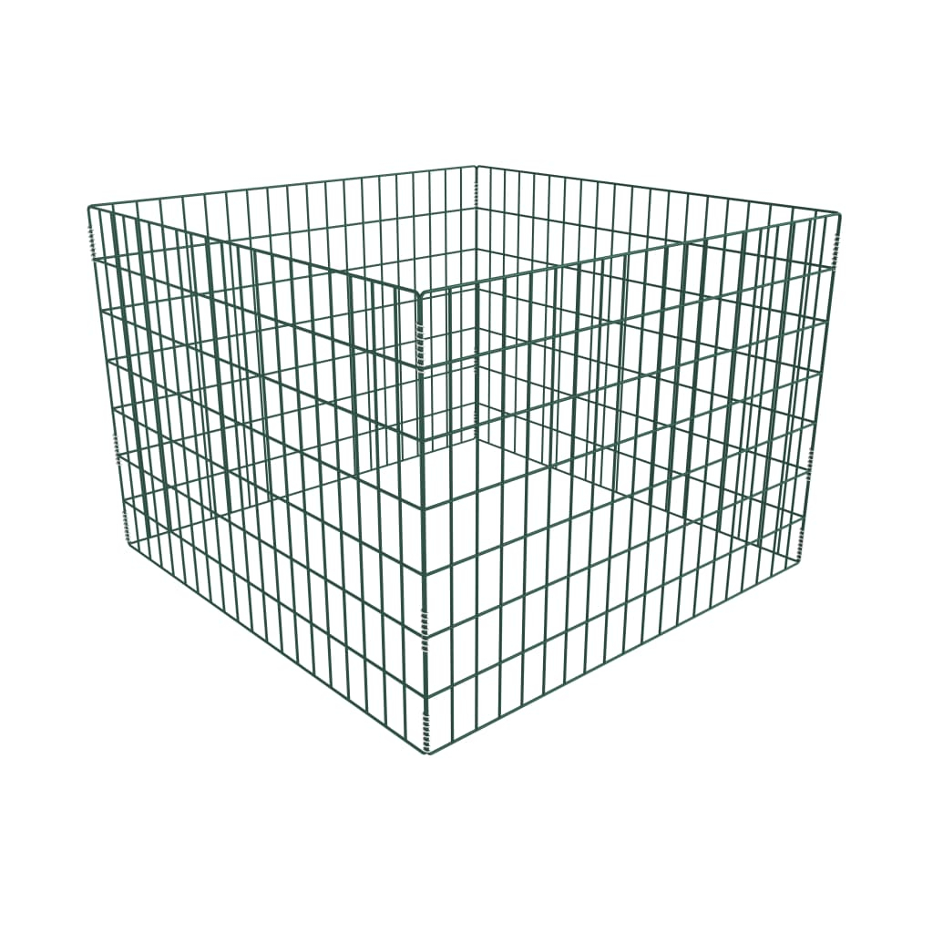 vidaXL compostador de malla cuadrado 100x100x70 cm