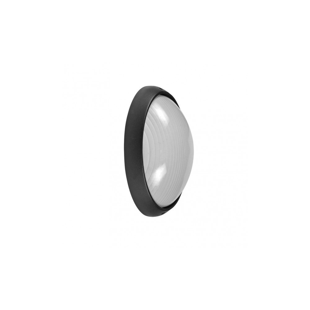 Aplique de exterior - fab - vega - aluminio negro - vidrio - ip44