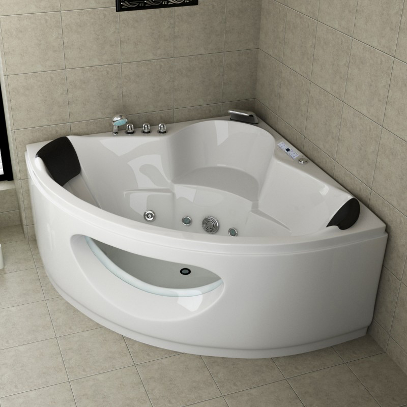 Ecode® bañera hidromasaje "costa dorada" 150x150x61cm