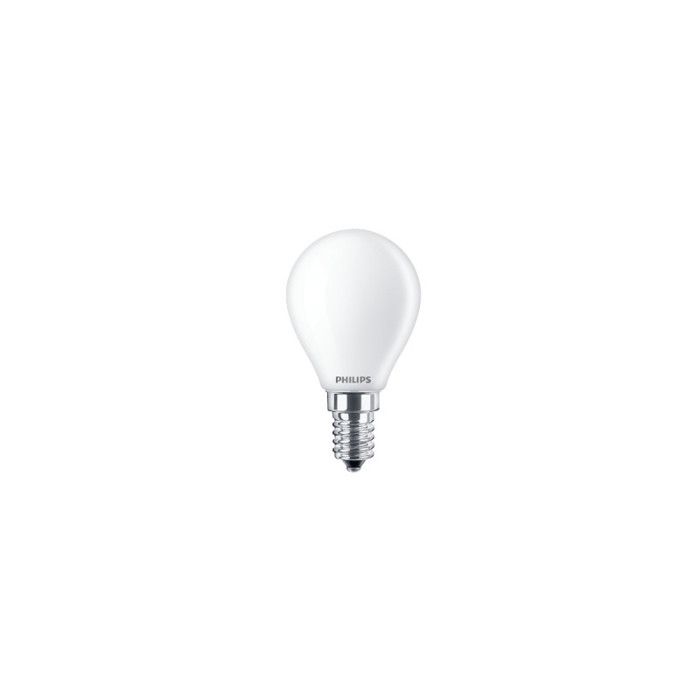 Bombilla esferica LED e14 4,3 w 470 lm 2700 k luz calida ø4,5 x 8,2