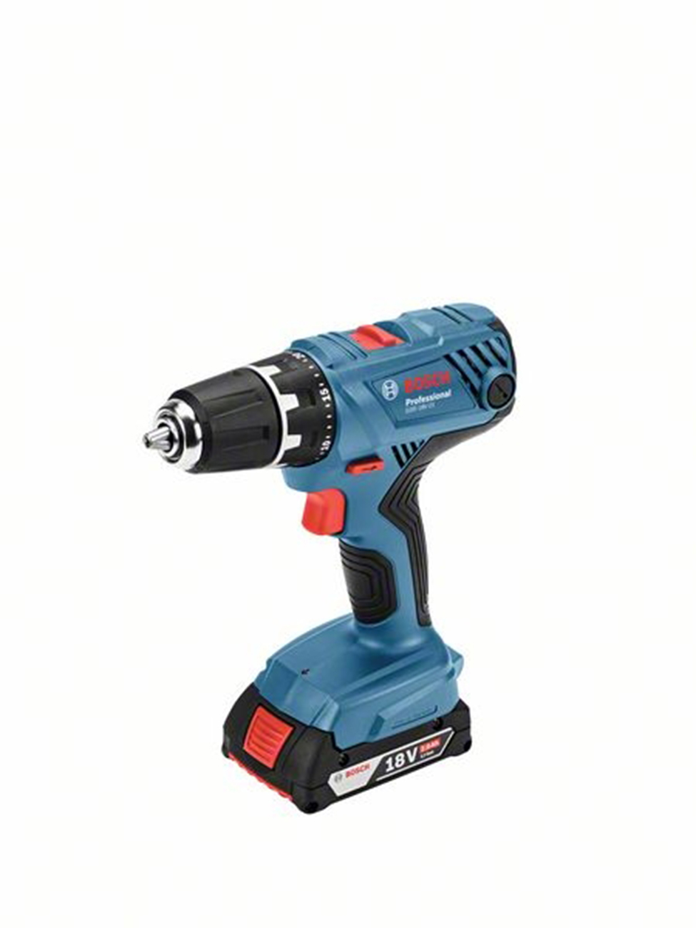 Taladro atornillador a batería Bosch gsr 18v-21 + 2 baterías 2ah + cargador