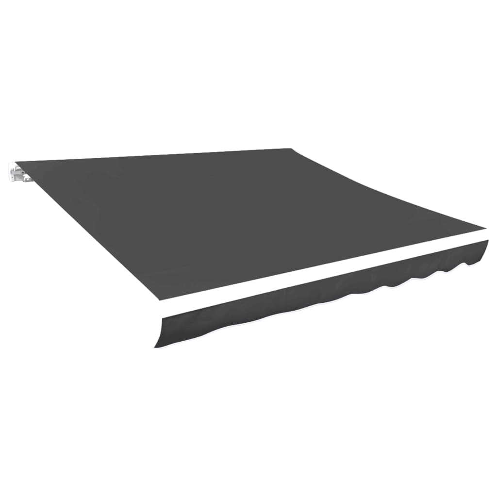 vidaXL tela de repuesto para toldo gris 6x3 m poliéster