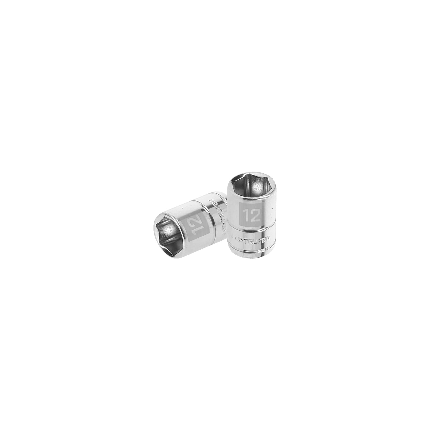 Llave vaso hexagonal, cuadro 1/4" - 12 mm