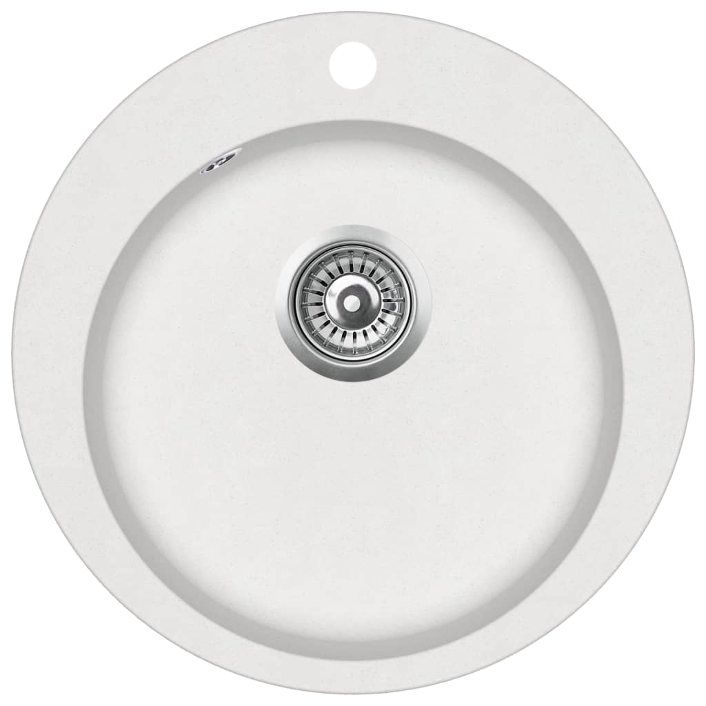 Fregadero de cocina de granito 50,5 cm de diámetro