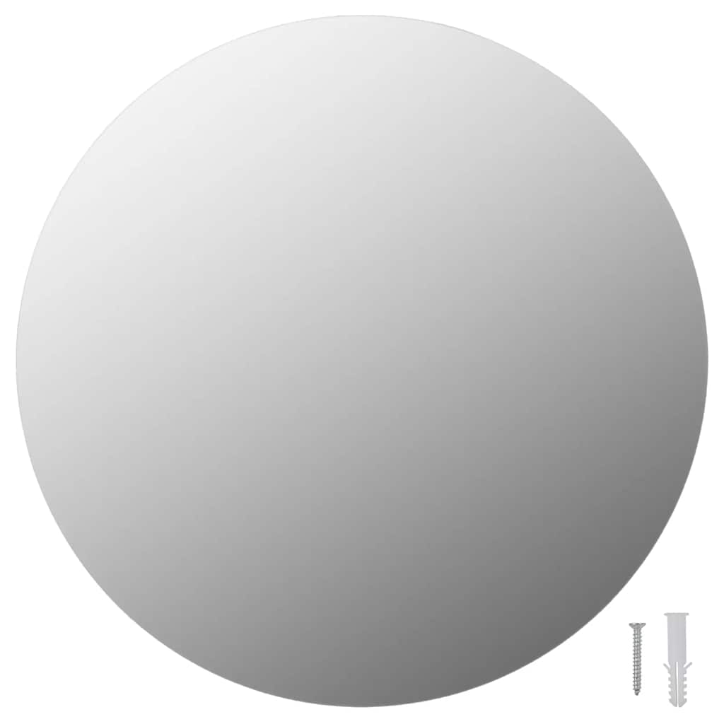vidaXL espejo de pared redondo vidrio 40 cm