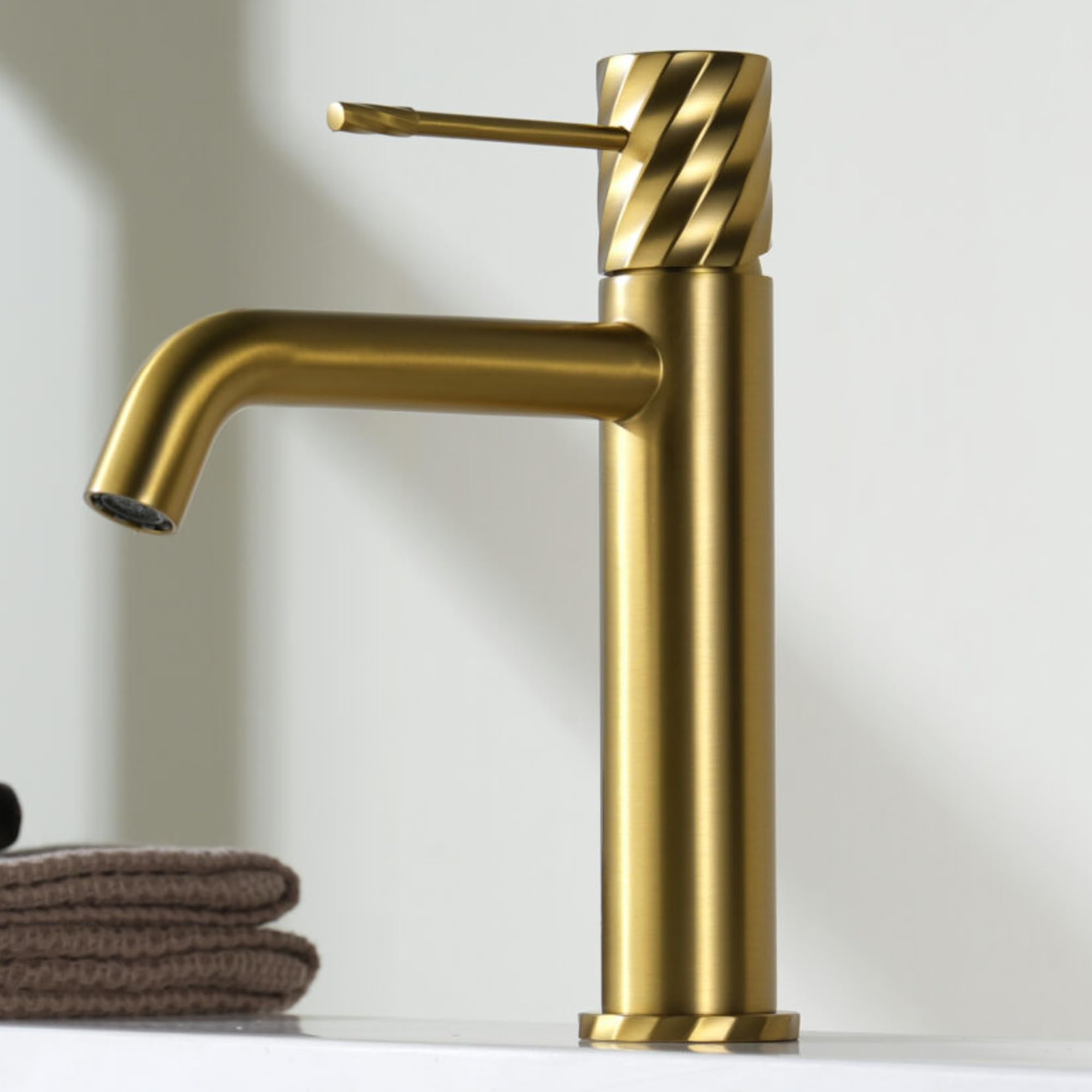 Imex - grifo lavabo dorado serie bless