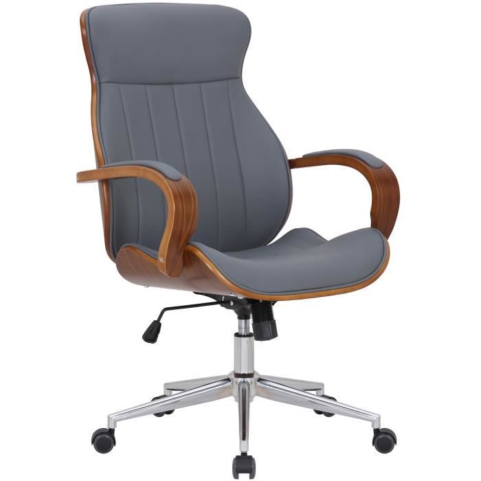 Silla de oficina giratoria - nogal gris - 63 cm