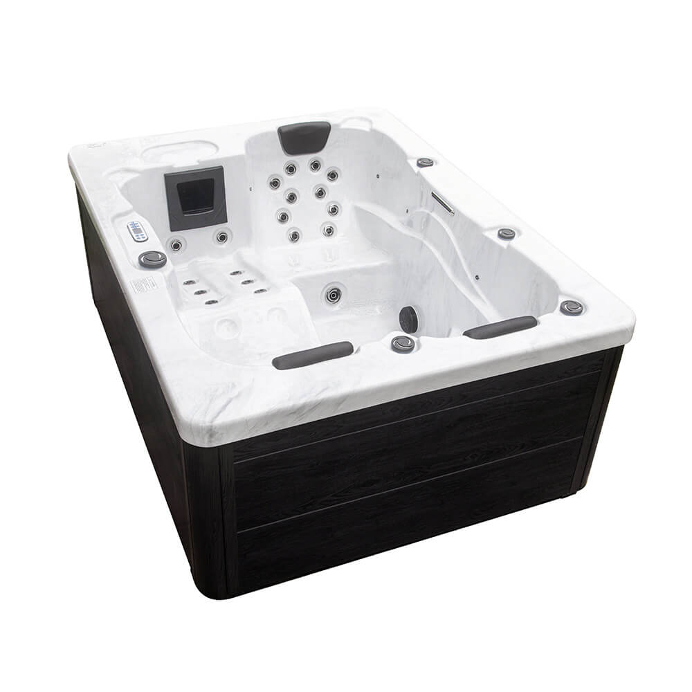 Spa exterior white marble pure 210 x 160 cm para 3 personas