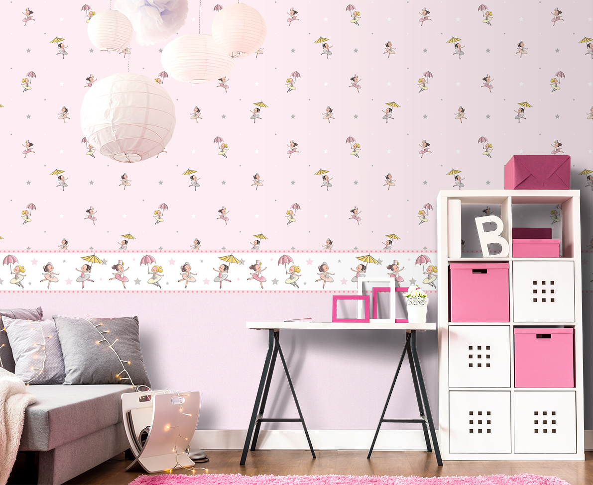 Papel pintado esterilla lisa rosa