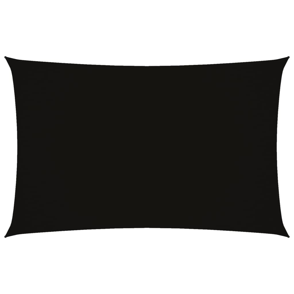 vidaXL toldo de vela rectangular tela oxford negro 2x4,5 m