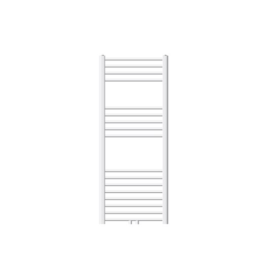 Radiador toallero de baño 500x1200mm blanco curvado conexión central