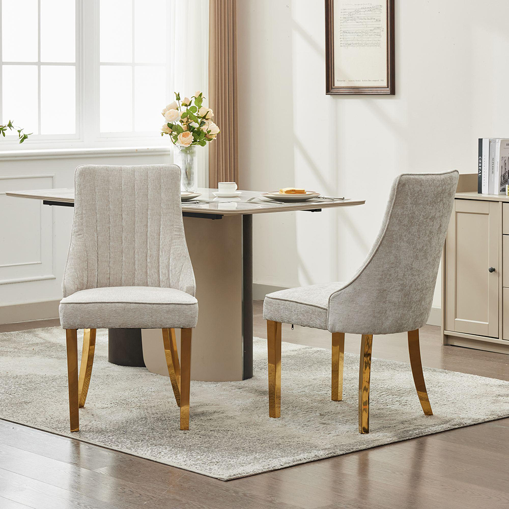 Silla de comedor,madera,dos piezas, beige