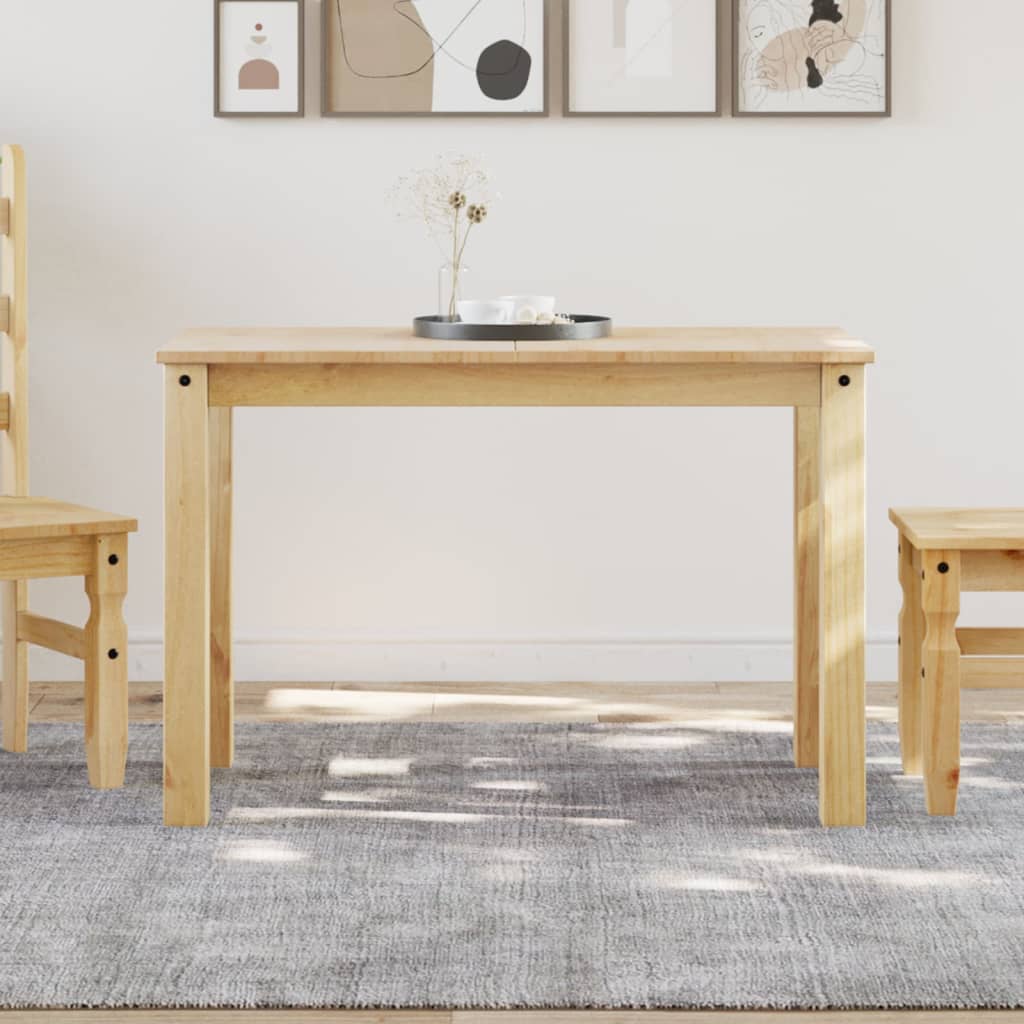 Mesa de comedor panama madera maciza de pino 117x60x75 cm oif545298