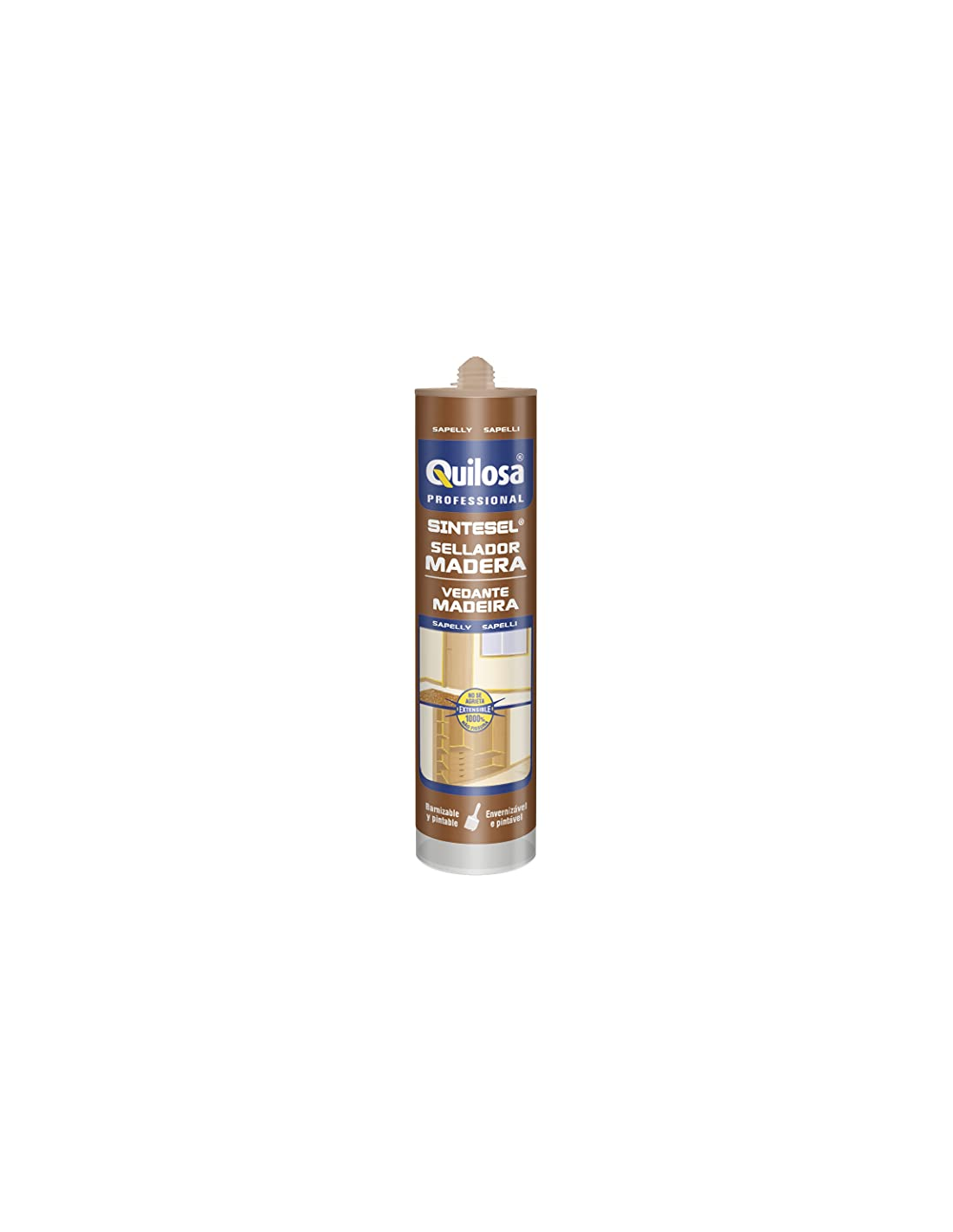 Silicona sintesel madera 300 ml (sapelly)