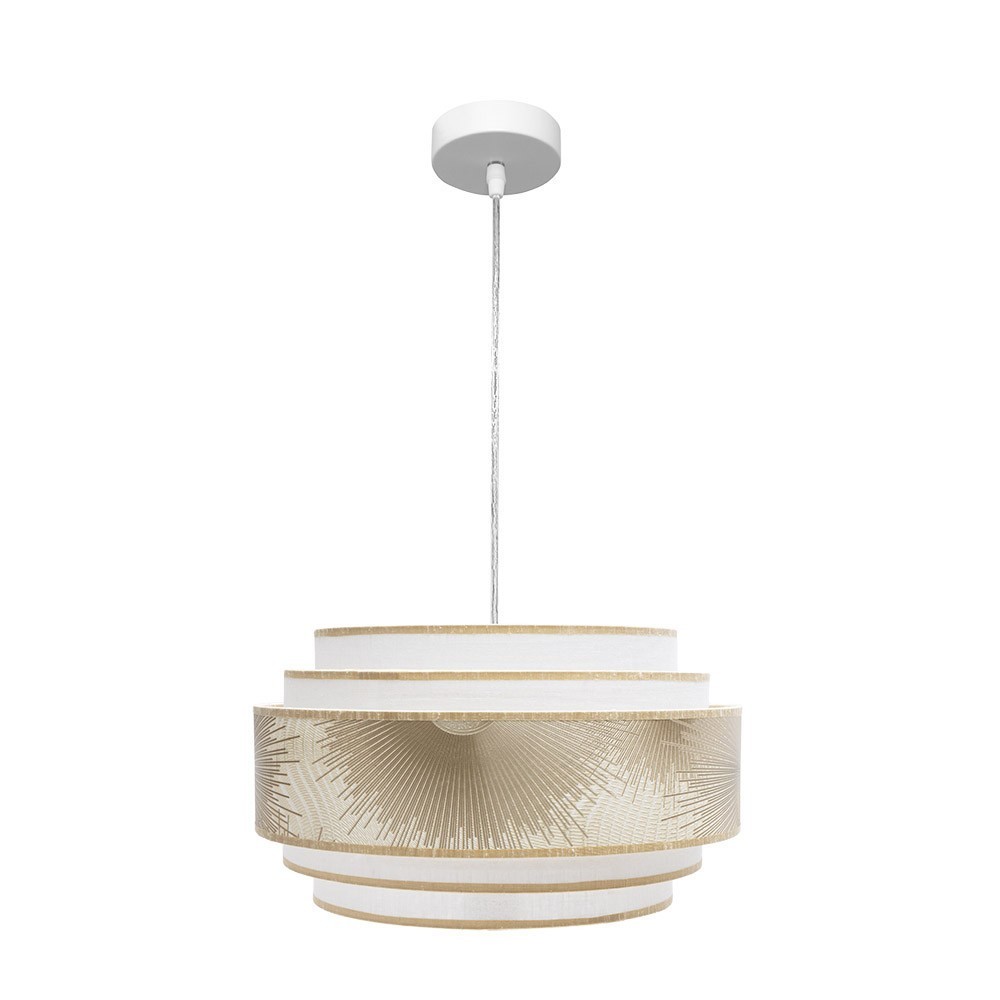 Lampara de techo nepal blanco 40cm