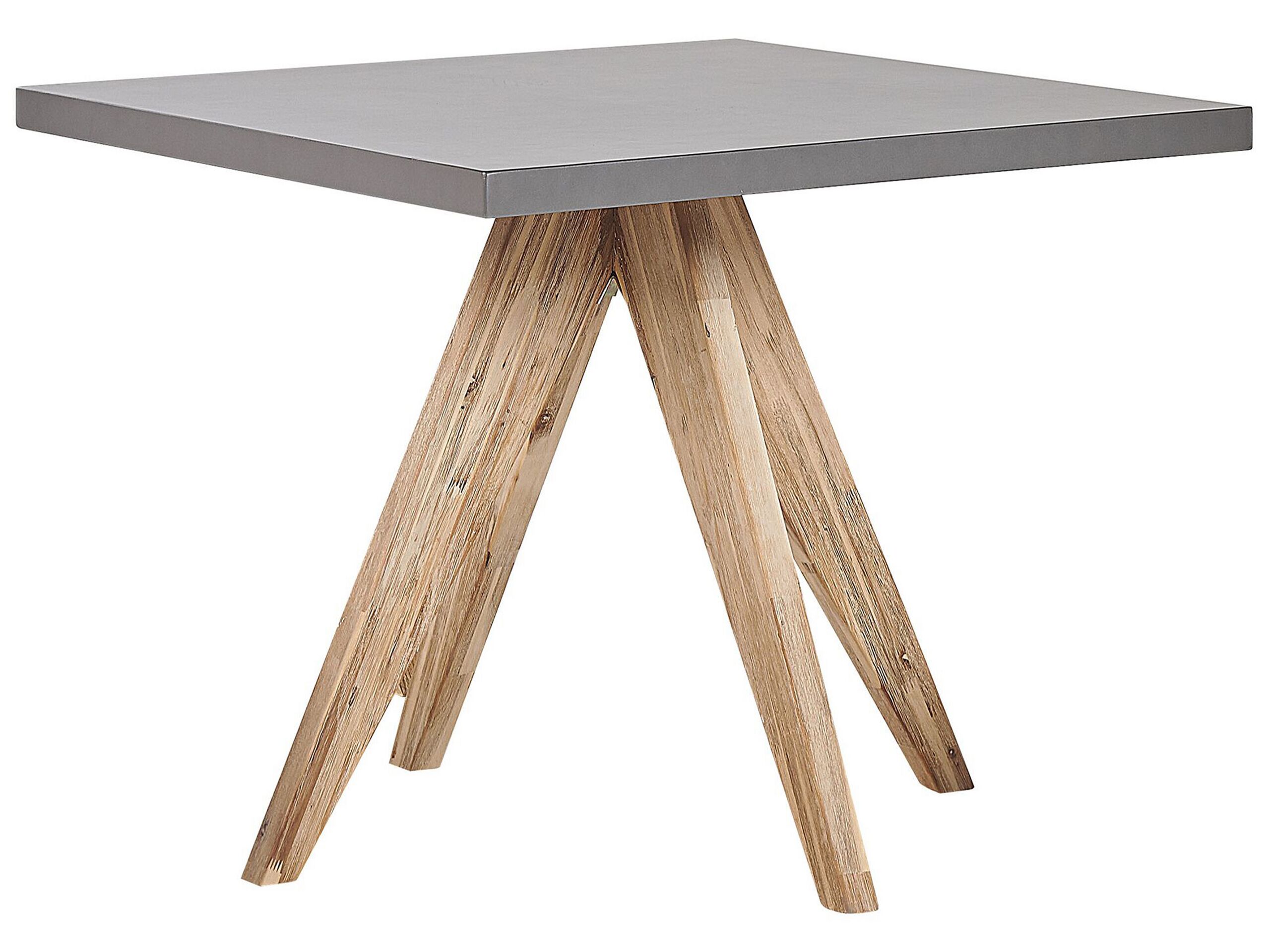Mesa de jardín olbia 90 cm 90 cm cemento gris