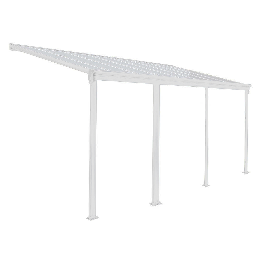 Techo de terraza solis - 618 / 625 x 303 / 300 x 278 / 226 cm blanco