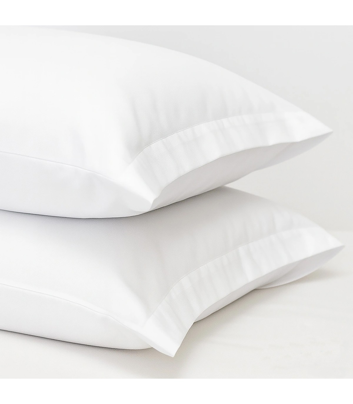 Funda almohada 50% algodón 50% poliéster hotel 10 uds. 45x110 2 bocas abie