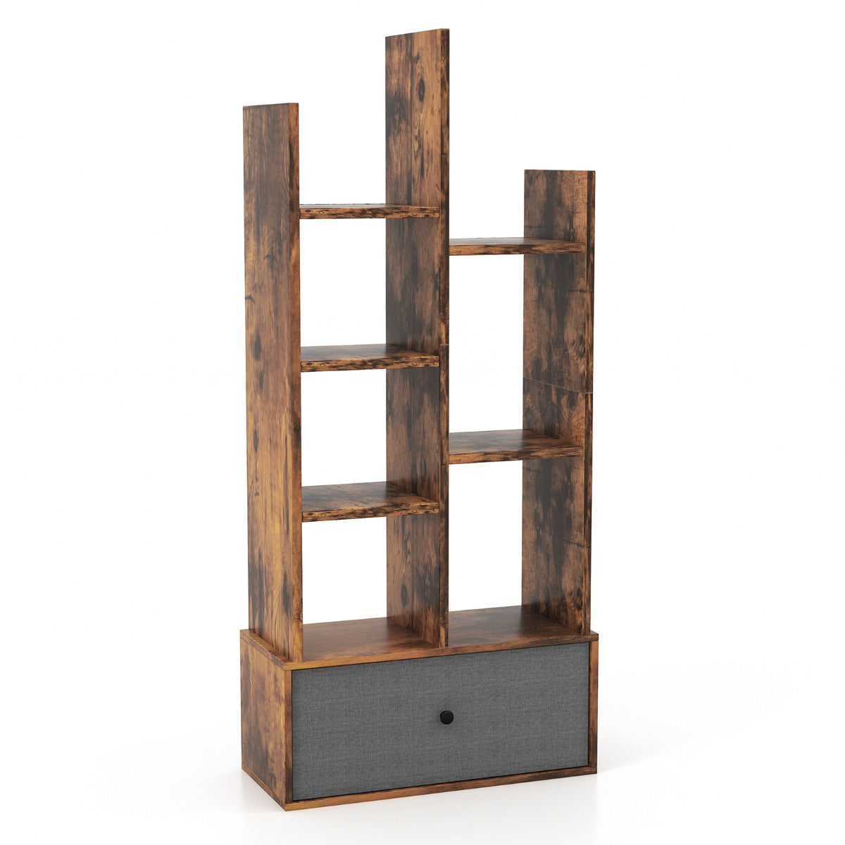 Librería de 7 niveles con forma de árbol 53